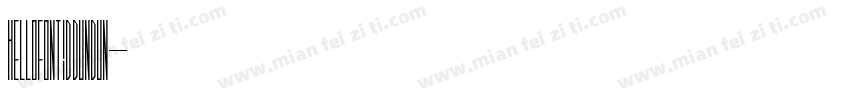 Hellofont id dundun字体转换